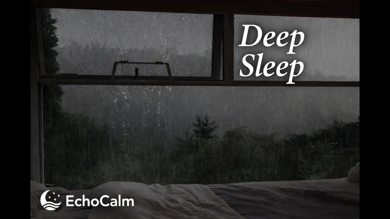 Rain on Window 🌧️ Relaxing Rain Sounds for Deep Sleep (4 Hours)