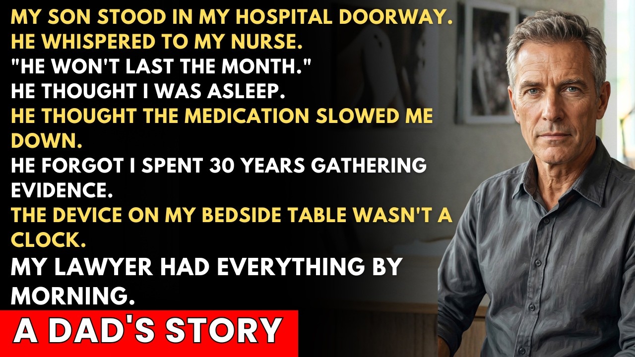 My Son Whispered 'He Won't Last the Month.' I Was Awake. My Lawyer Was Recording