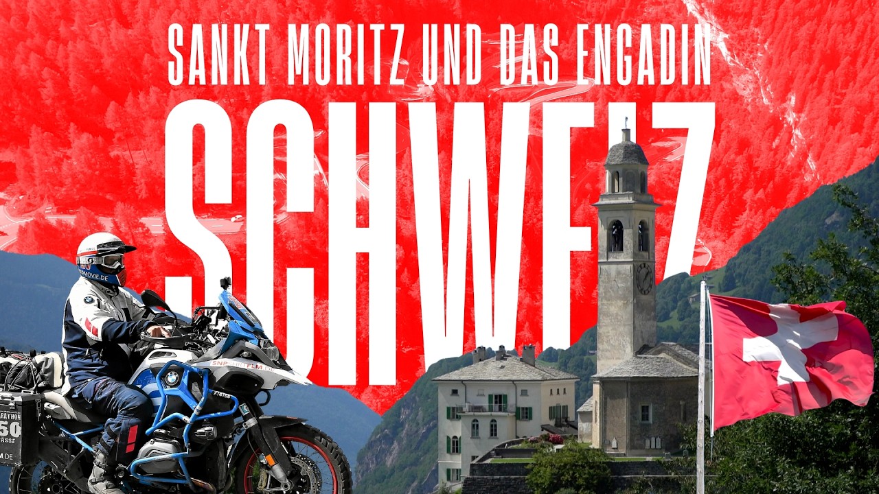 Sankt Moritz und das Engadin - eine Motorradreise von den höchsten Pässen bis an den Comer See.