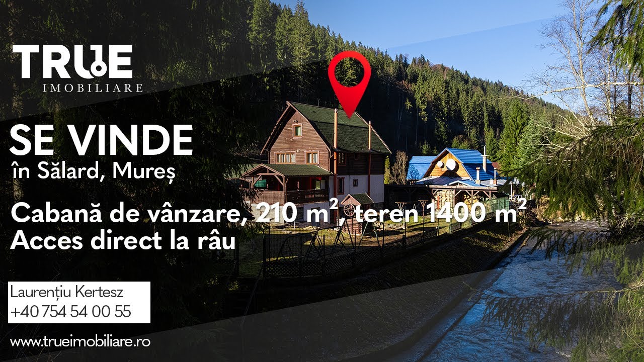 🏡 Cabană de vânzare | 210 m² utili, teren 1.400 m² | Sălard, Mureș