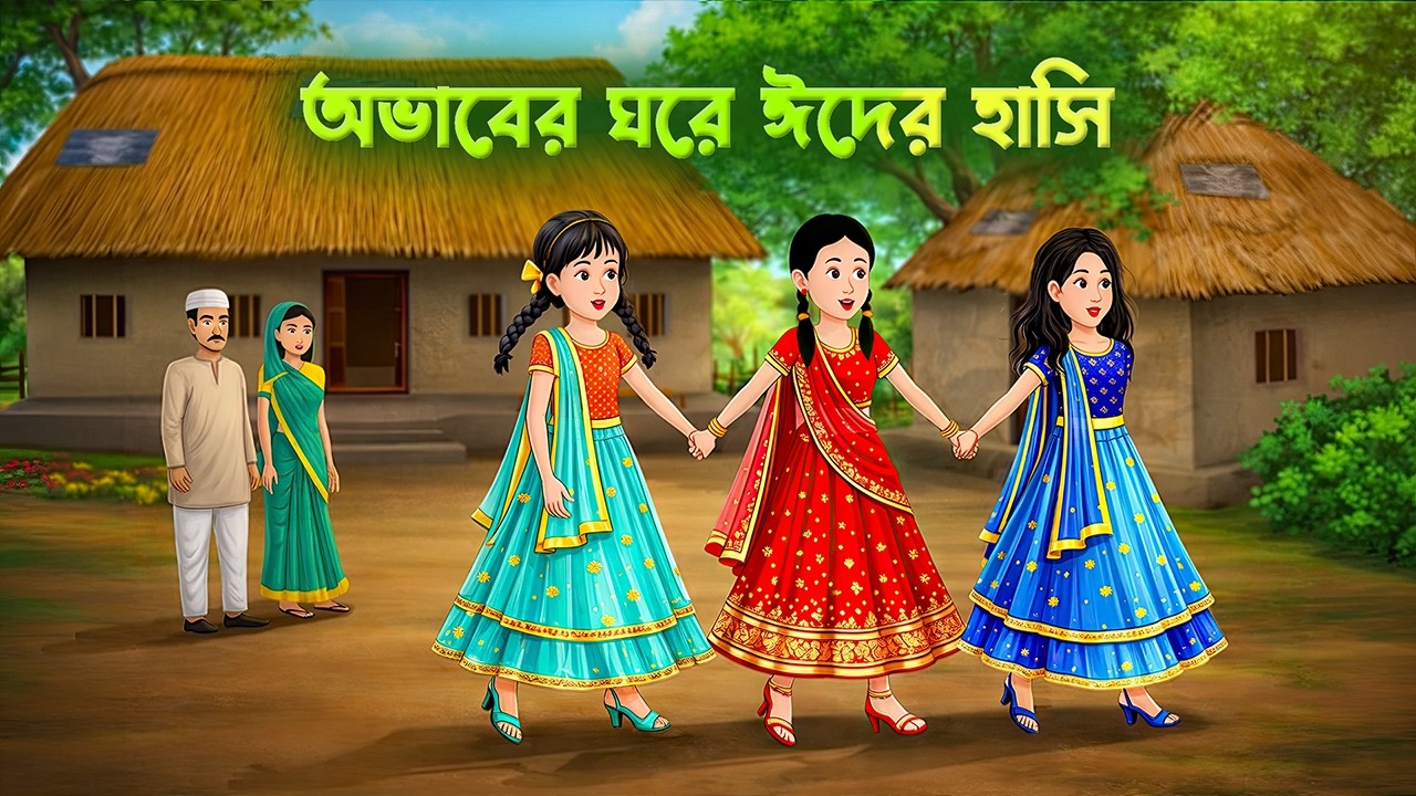 অভাবের ঘরে ঈদের হাসি | Rojar Cartoon | Eider Golpo | Bengali Village Story | Dhadha Point