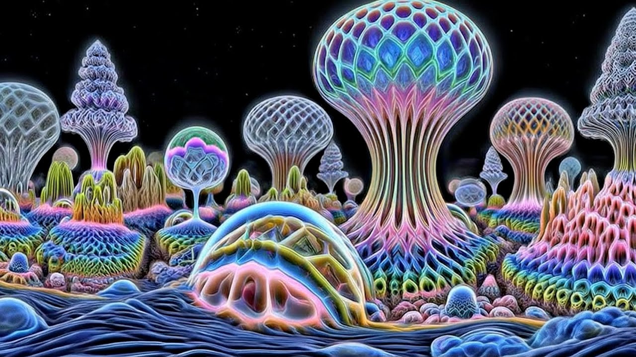 Crystalline Bio-Luminescence | Sacred Frequencies & Hypnotic Psychedelic Music for Deep Meditation