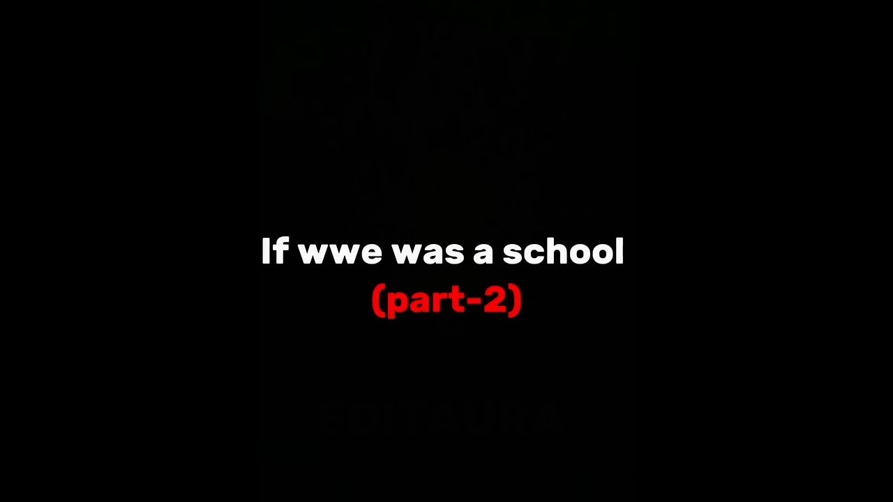 Gdyby WWE było szkołą (część 2) #wwe #wrestlemania #wrestling #viralvideo #viralshort #video #school