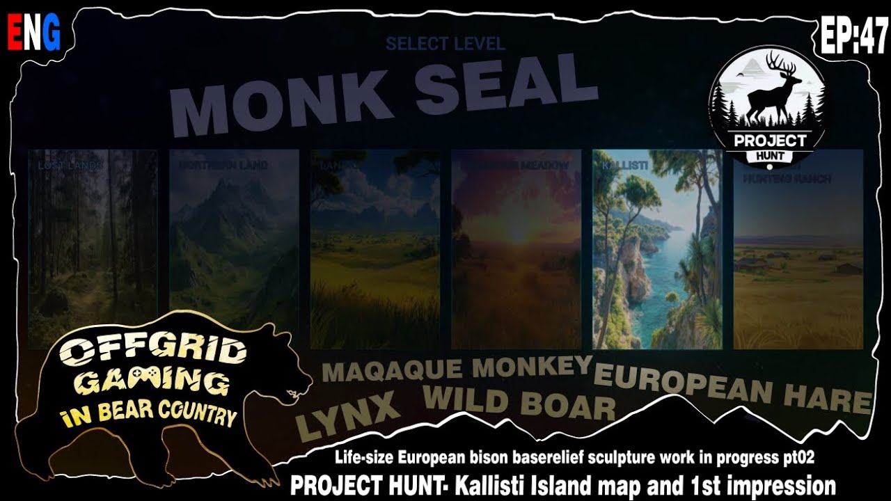 Life-size european bison baserelief work in progress pt02 PROJECT HUNT KALLISTI ISLAND 