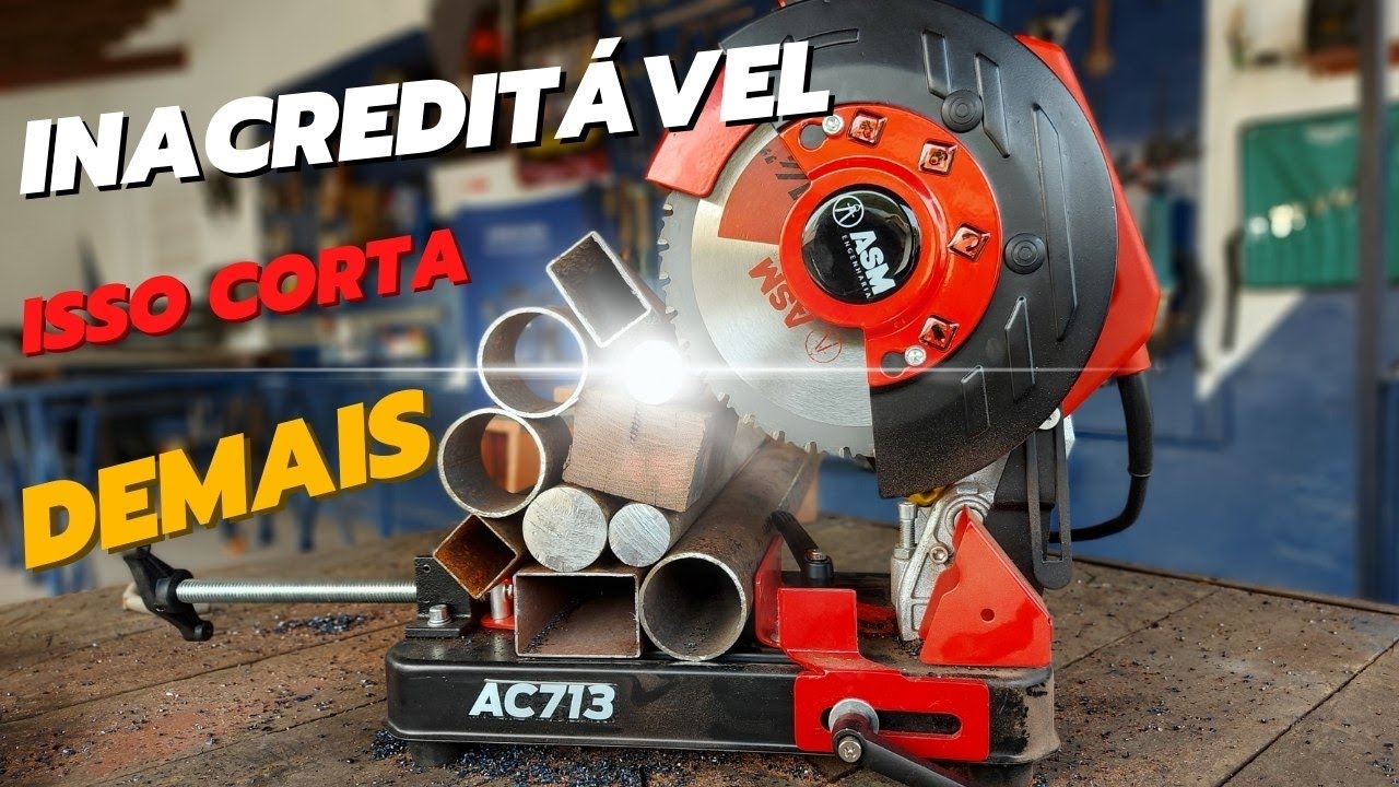 INCRÍVEL LANÇAMENTO - MINI POLICORTE ASM ULTRA AC713  CORTA DIVERSOS MATERIAIS