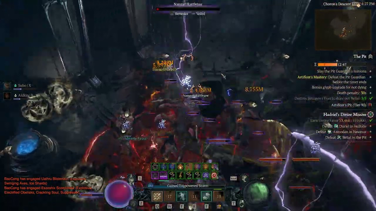 Diablo 4 SS11 Druid Cataclysm Pit 90
