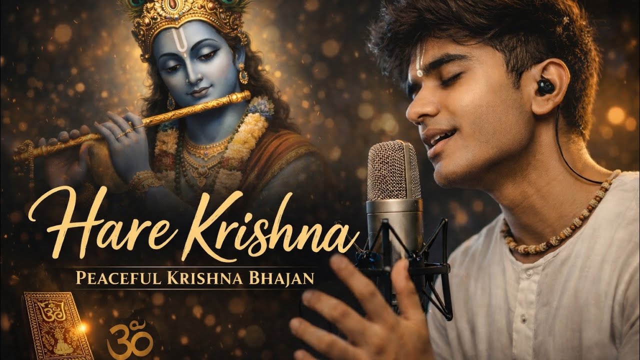 Hare Krishna Hare Krishna | Mind Relax Bhajan | Peaceful Krishna Bhakti | Gita Vibes