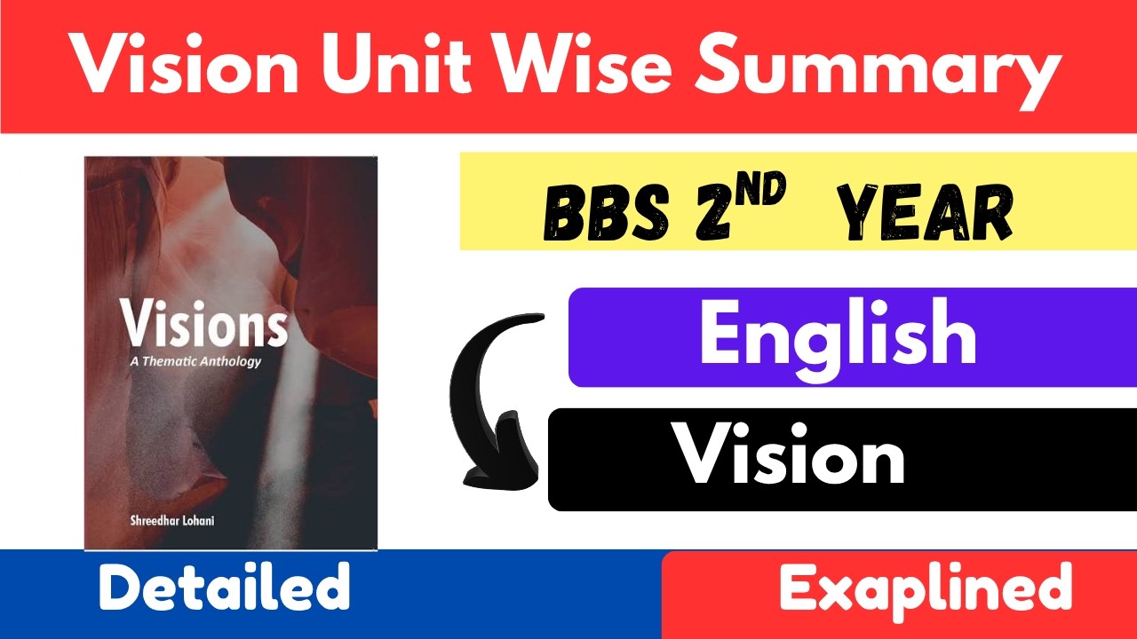 BBS 2nd Year Vision Unit 1 Complete Summary | BBS 2nd Year New Course Nepal