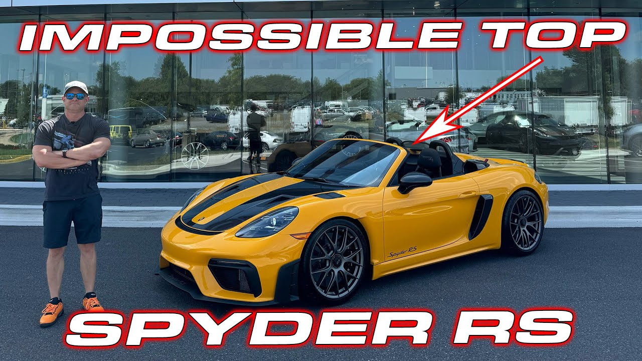 SPYDER RS DELIVERY * FIRST DRVE * AND the impossible top removal