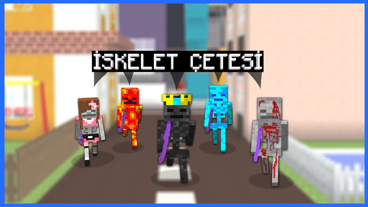 İSKELET &Ccedil;ETESİ ŞEHRE BASKIN YAPIYOR! 😱 - Minecraft