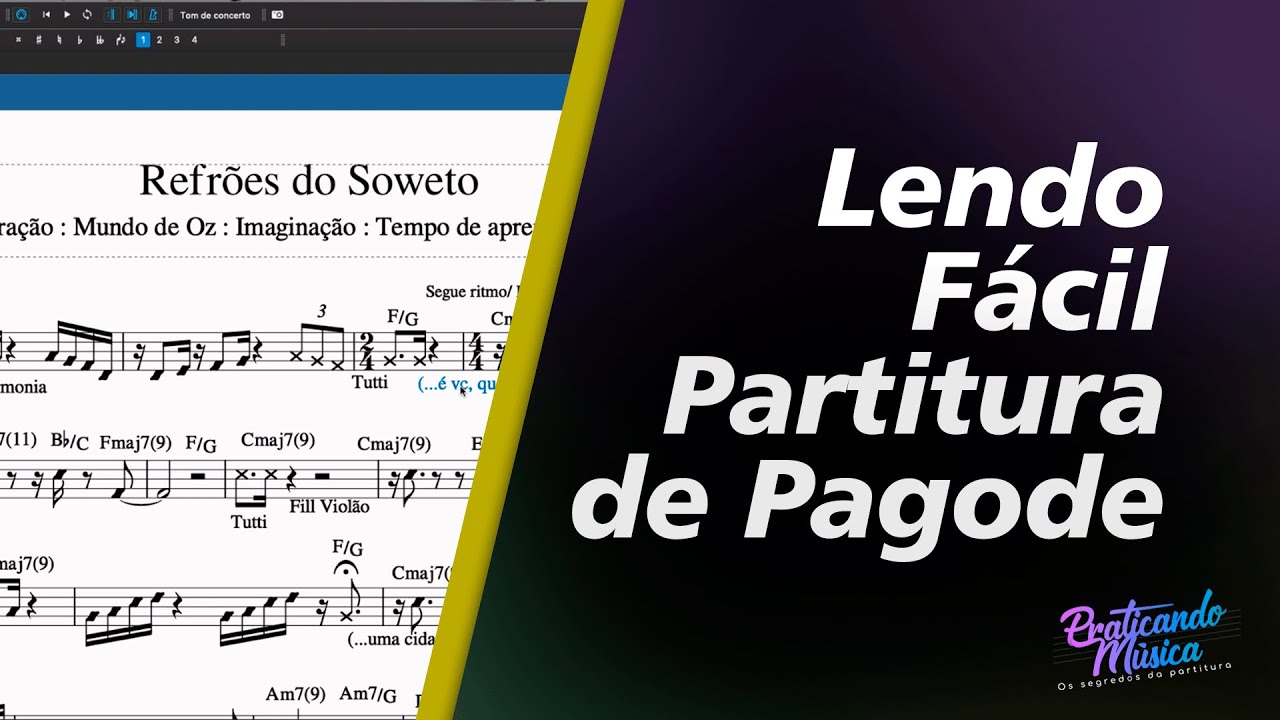 Lendo Fácil Partitura de Pagode