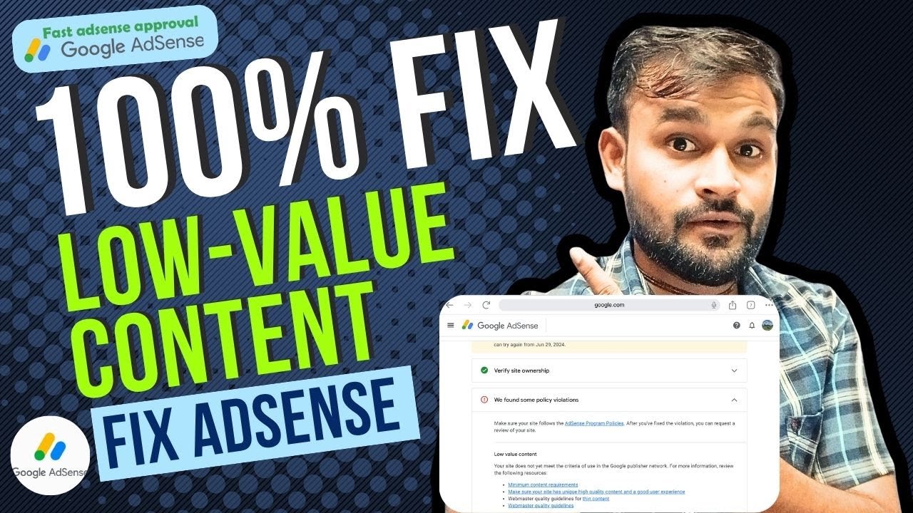 100% Fix Adsense Low-Value Content 🔥 | Adsense Low-Value Content Fix 2025 | Google AdSense approval
