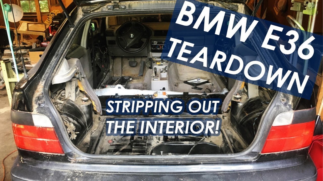 BMW E36 318ti Interior Seat/Trim Removal [DIY Race Car Build EP. 1]