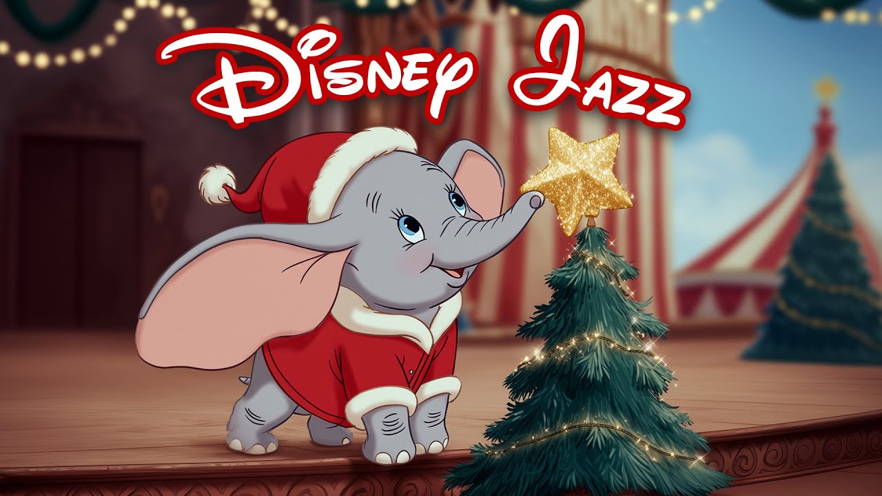 Мечтательный праздничный джаз от Disney ✨ Мягкая, уютная, снежная атмосфера для праздников 🕯️