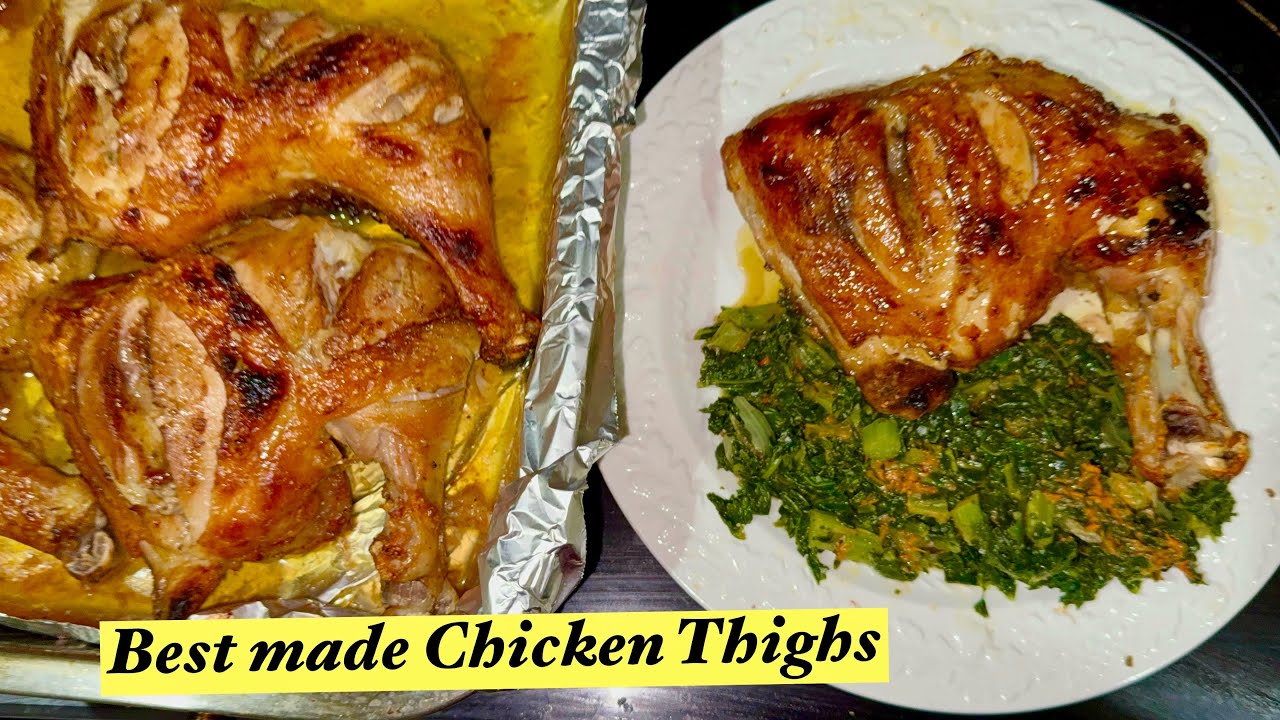 BEST OVEN GRILLED CHICKEN THIGHS | JUICY & CRISPY EVERY TIME 
