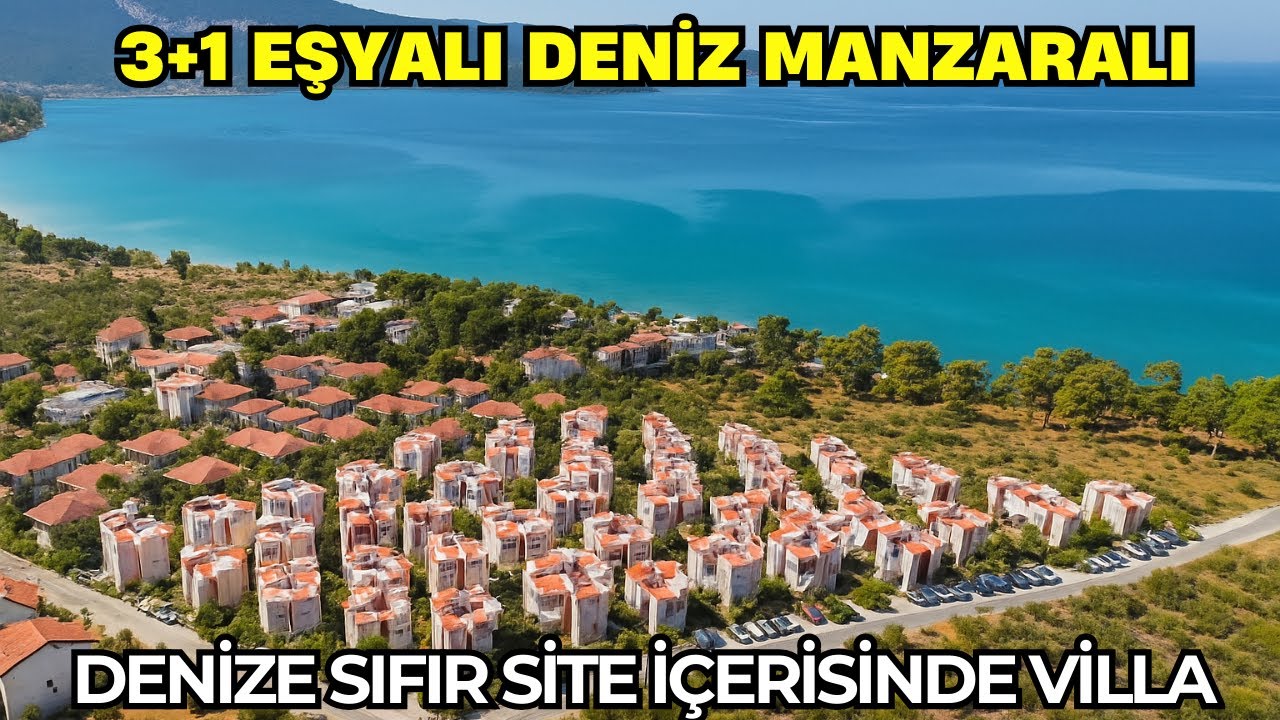 Denize 150 Metre Full Eşyalı Deniz Manzaralı Kupon Yer 