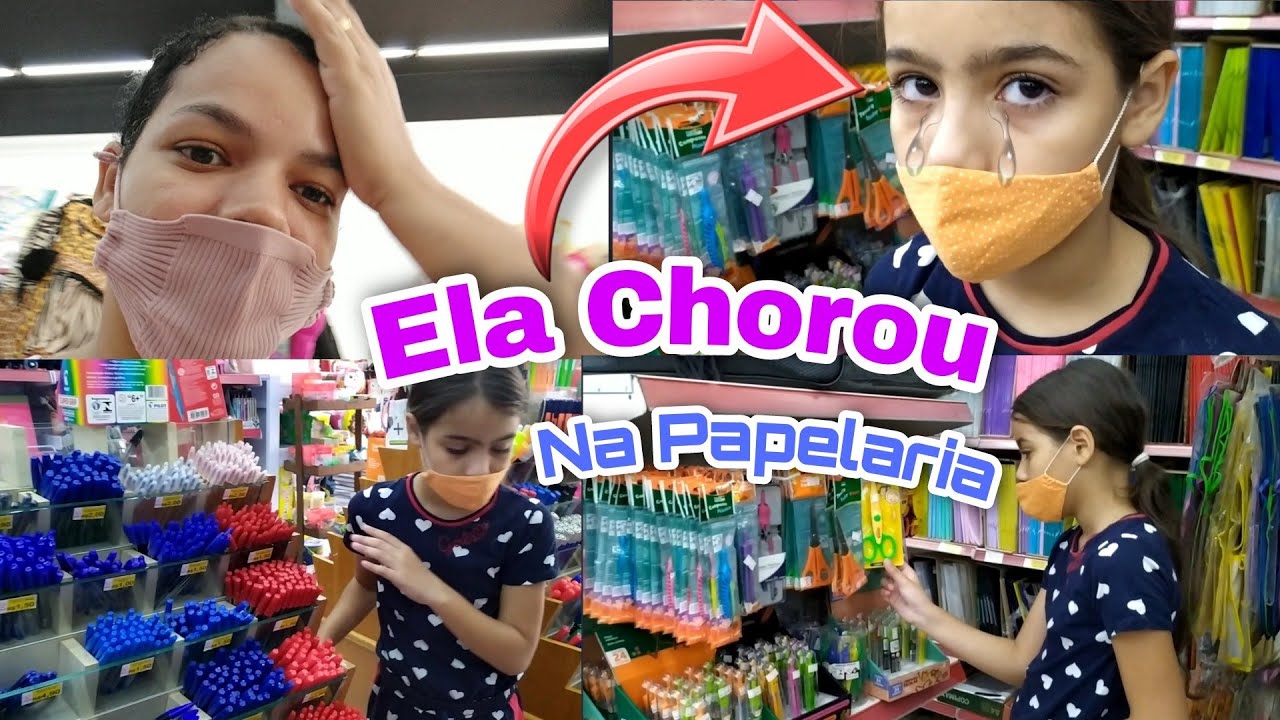 COMPRANDO MATERIAL ESCOLAR PARA O 6°ANO 2022|MINHA FILHA CHOROU😭