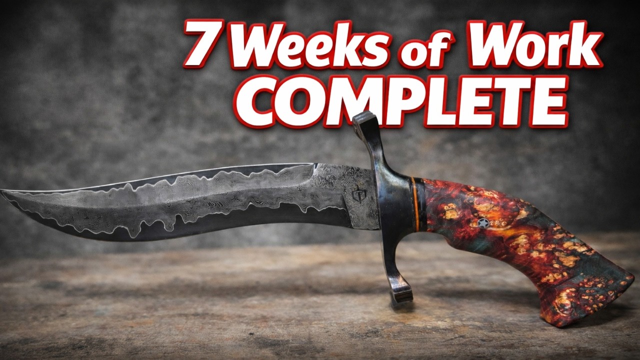Putting everything I got into crafting this One-of-a-kind BLADE! #damascussteel #handmade #art #diy