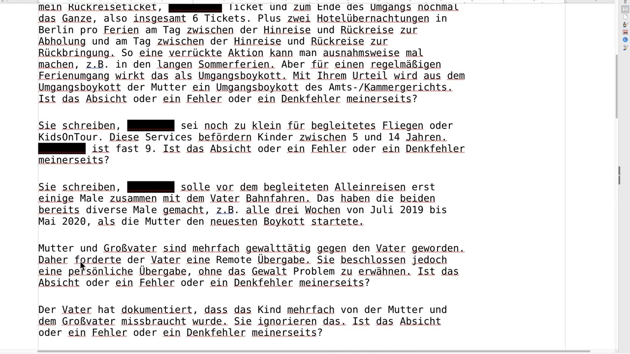 Meine Erfahrungen mit dem Familiengericht am Amtsgericht Schöneberg und Kammergericht Berlin