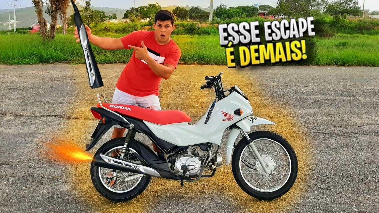 DESMIOLEI O ESCAPE ORIGIANL DA POP 110 OLHA COMO FICOU !