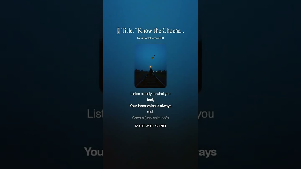 YOU KNOW THE CHOOSER, LOVESONG