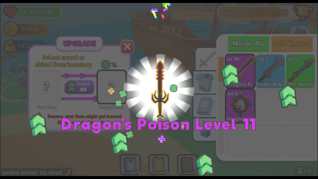 PvP with dragon’s poison!