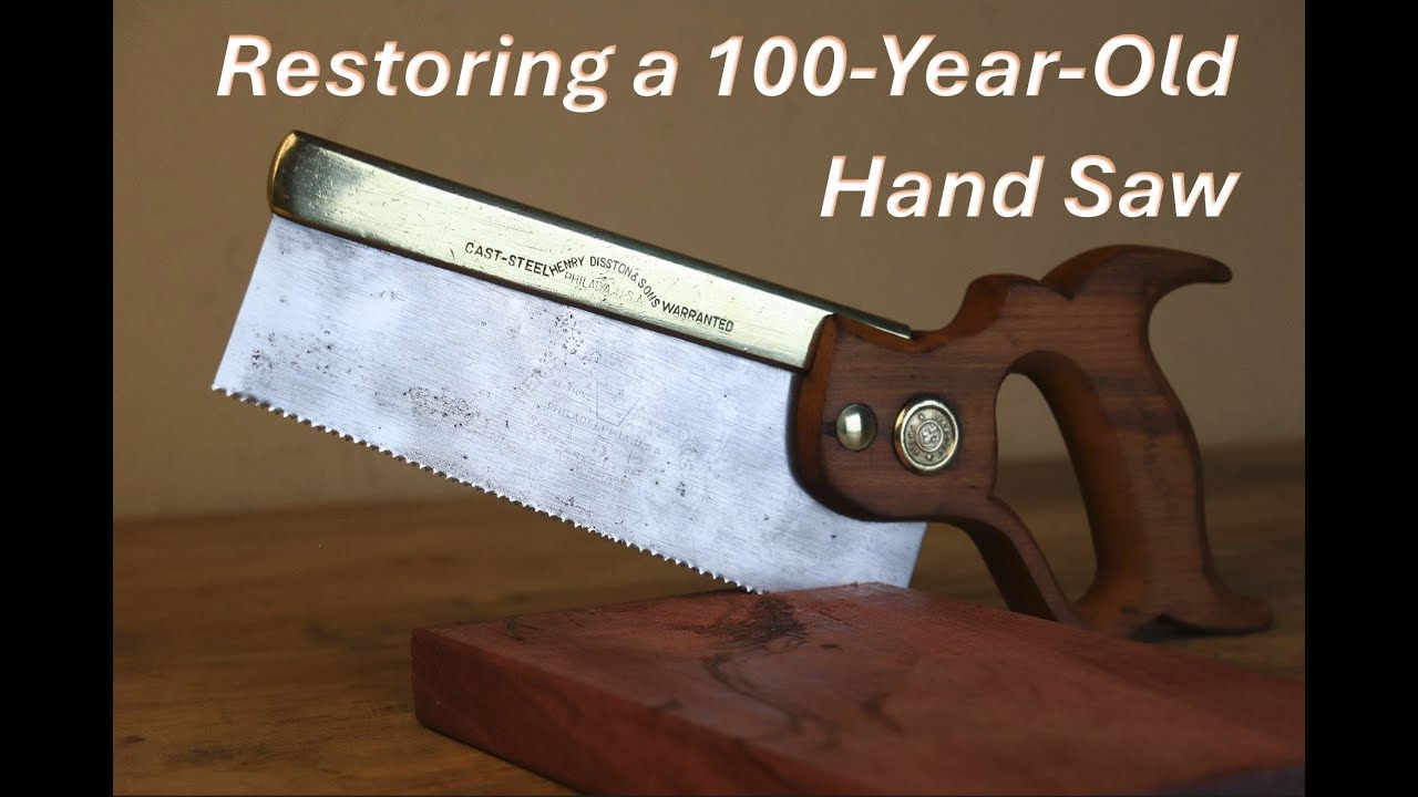 Disston No. 5 Back Saw Restoration
