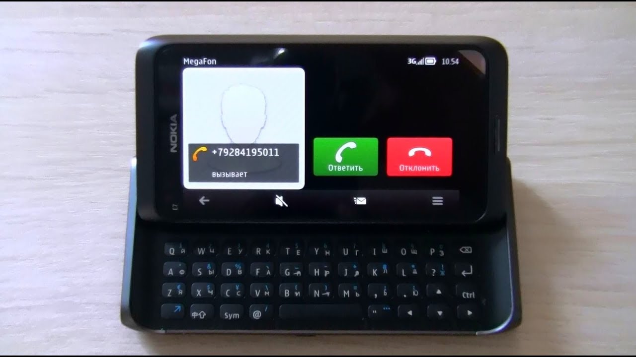 Nokia E7 Horizontal Incoming Call