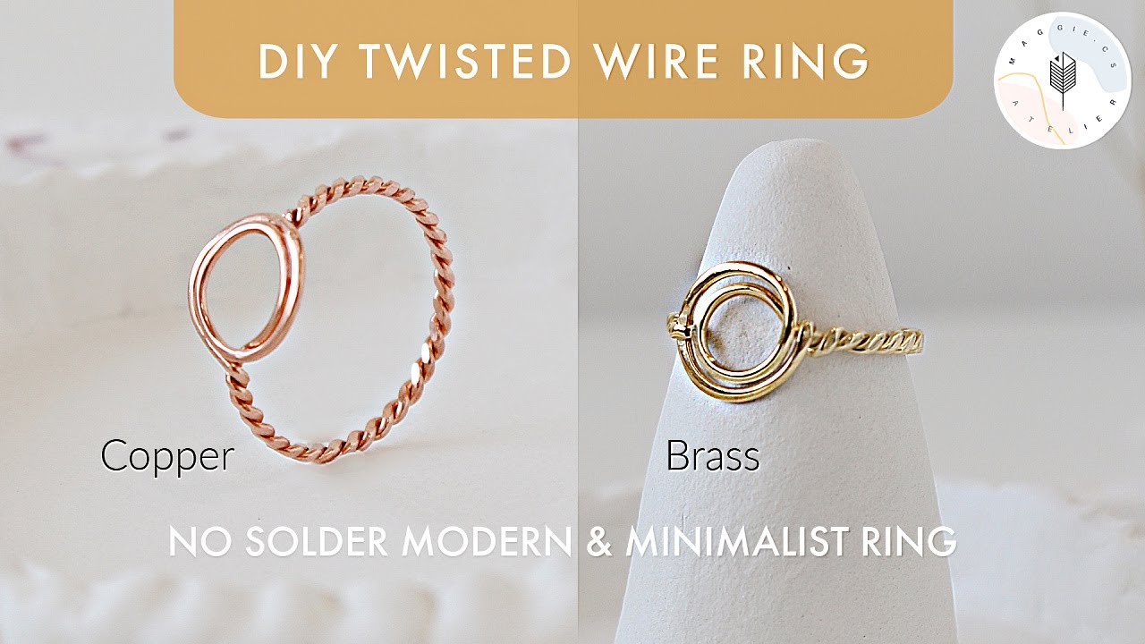 DIY Twisted Wire Ring | Copper & Brass Rings | Easy Wire Jewelry to make