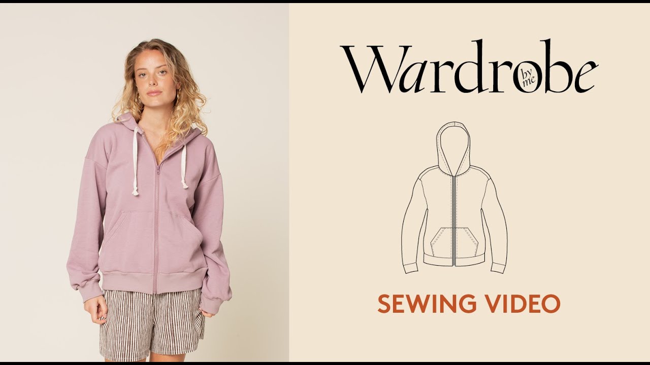 How to sew a zipper hoodie| Sewing Tutorial | Wardrobe By Me