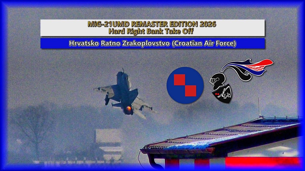 🇭🇷MiG-21UMD REMASTER EDITION 2026 (Hard Right Bank Take Off )