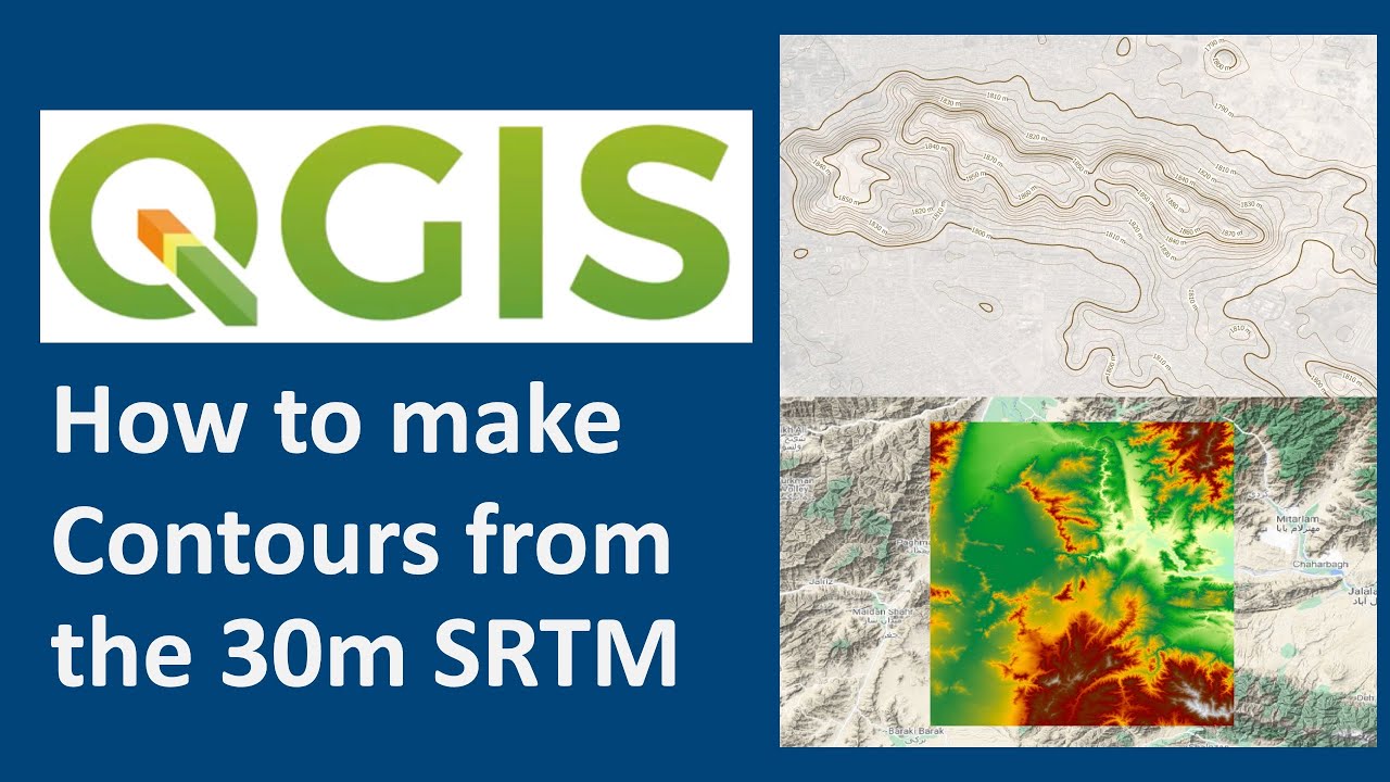 QGIS 101: Контурные линии по 30-метровой ЦМР