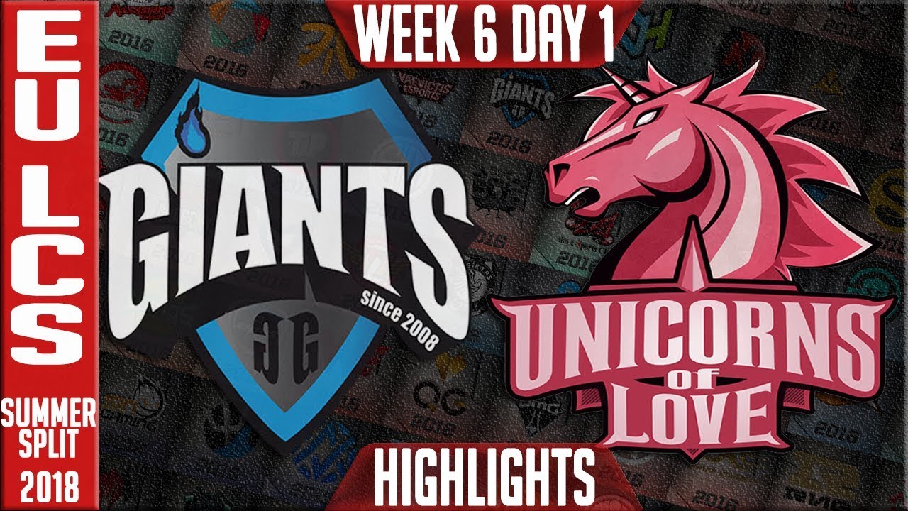 GIA vs UOL Highlights | EU LCS Summer 2018 Week 6 Day 2 | Giants vs Unicvorns of Love
