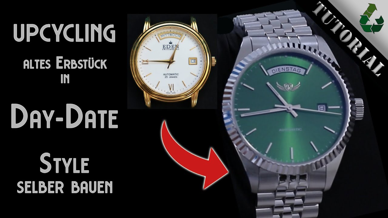 Rolex Day-Date selber bauen! DIY Hommage mit schweizer Super-Leuchtmasse | Tutorial | DIY Uhrenbauer