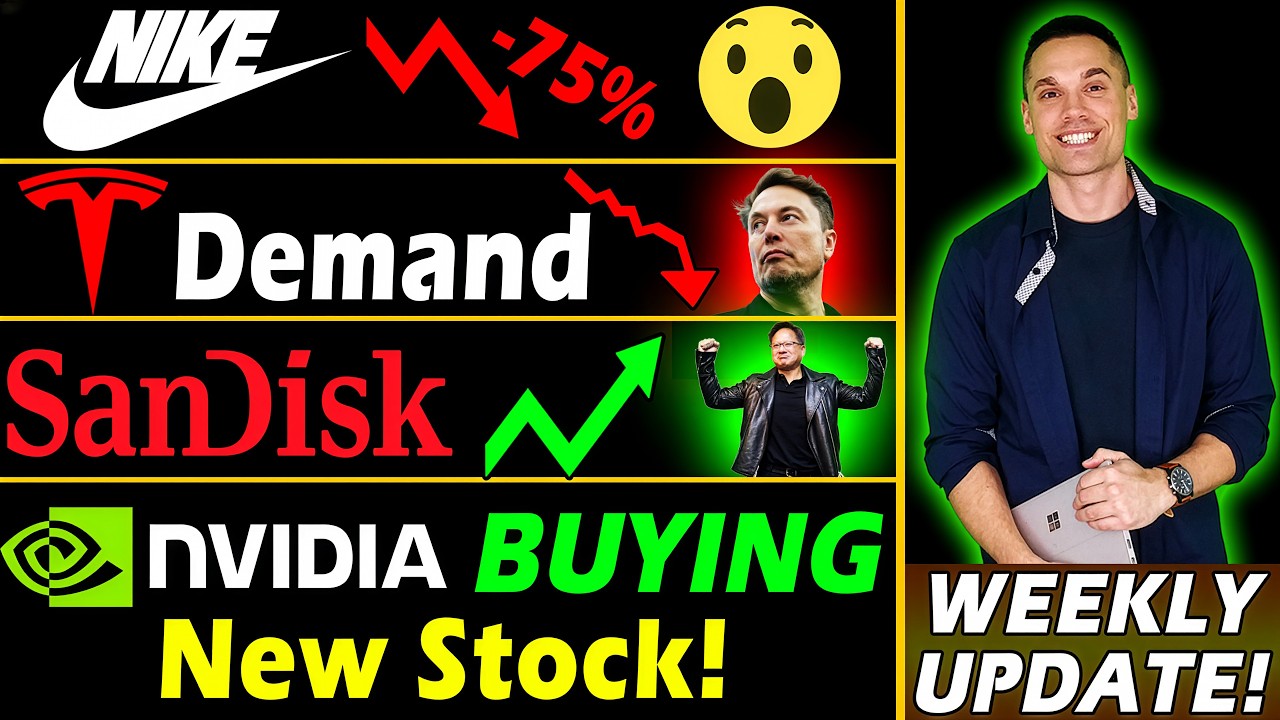 Еженедельный обзор фондового рынка! - NVIDIA покупает новые акции ИИ 🤑 Акции Sandisk стремительно...