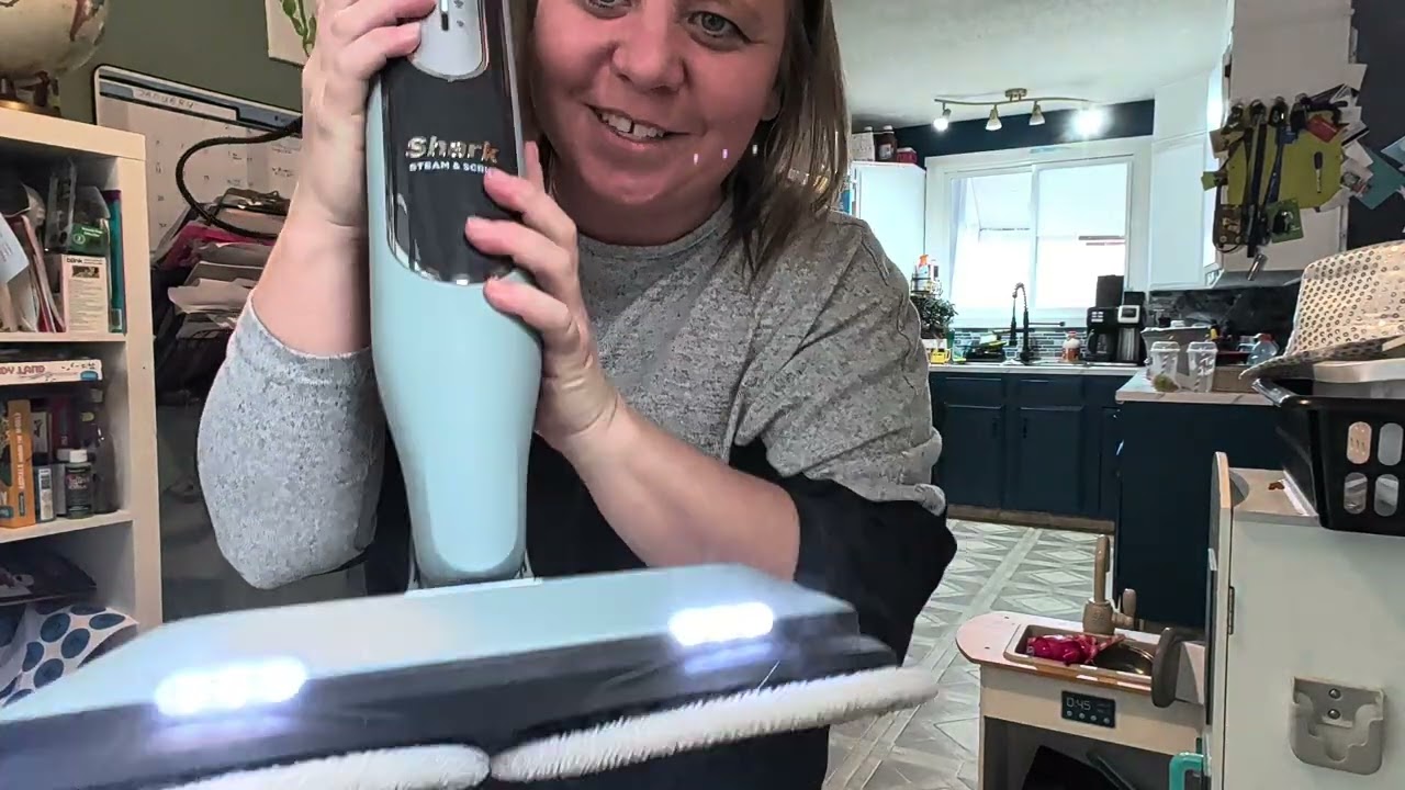 The revolutionary steam scrub mop by shark. I no longer hate mopping floors.
