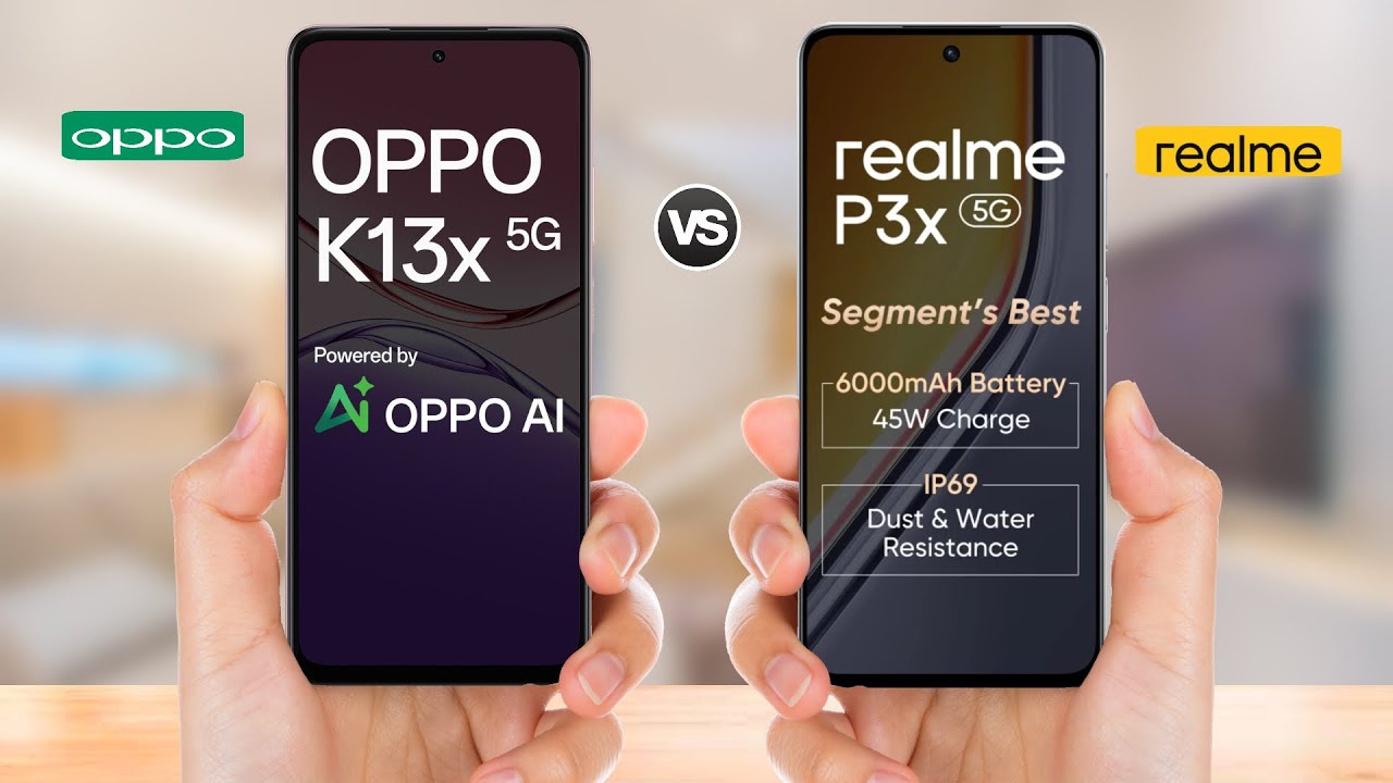 OPPO K13X 5G vs Realme P3X 5G || full Comparison