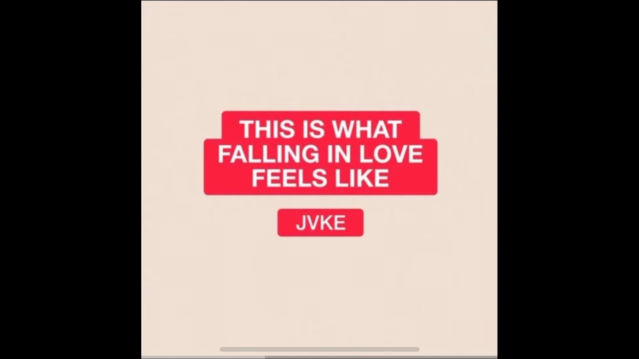 Jvke-This is what falling in love fells like (low pitch) @JVKE