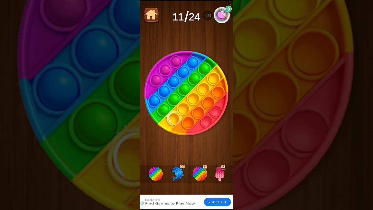 Mini Relaxing Game pop it тест новой игры часть1!