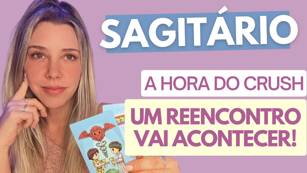 SAGITÁRIO ♐️ A HORA DO CRUSH ❤️ Essa pessoa não para de pensar em você. Uma mensagem chegando!