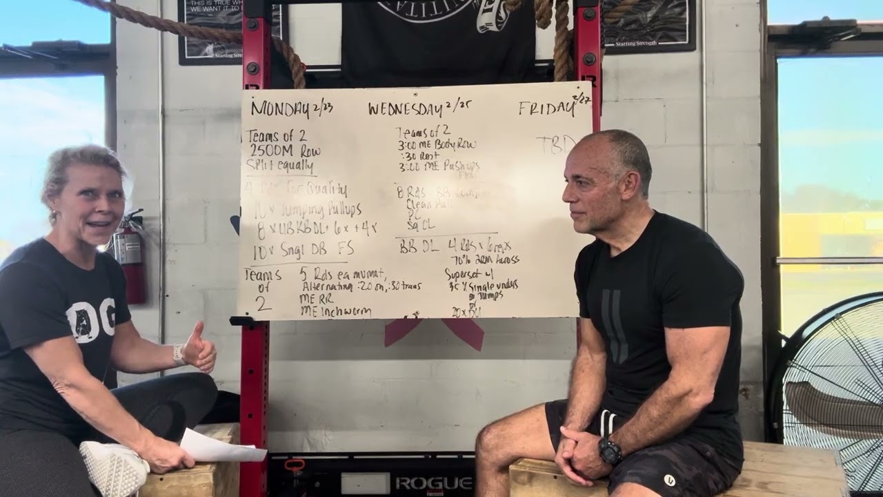 Workouts for week of 2/23/2026