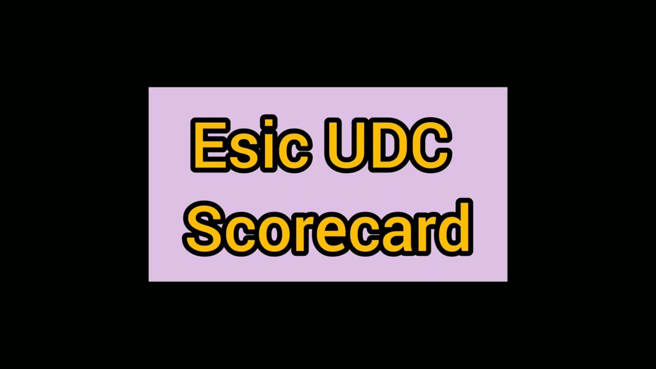 My ESIC UDC Prelims Scorecard || ESIC UDC 2022