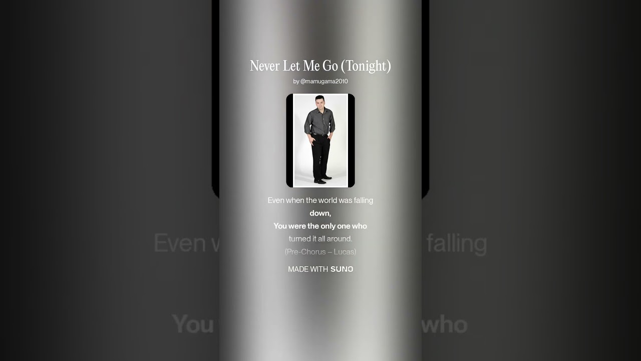 Never Let Me Go Tonight
