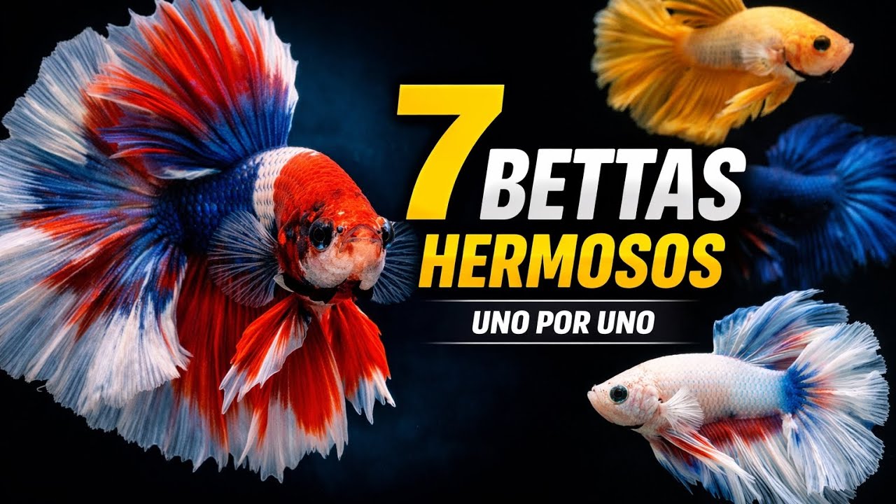 🐟 Los 7 Bettas hermosos que debes tener
