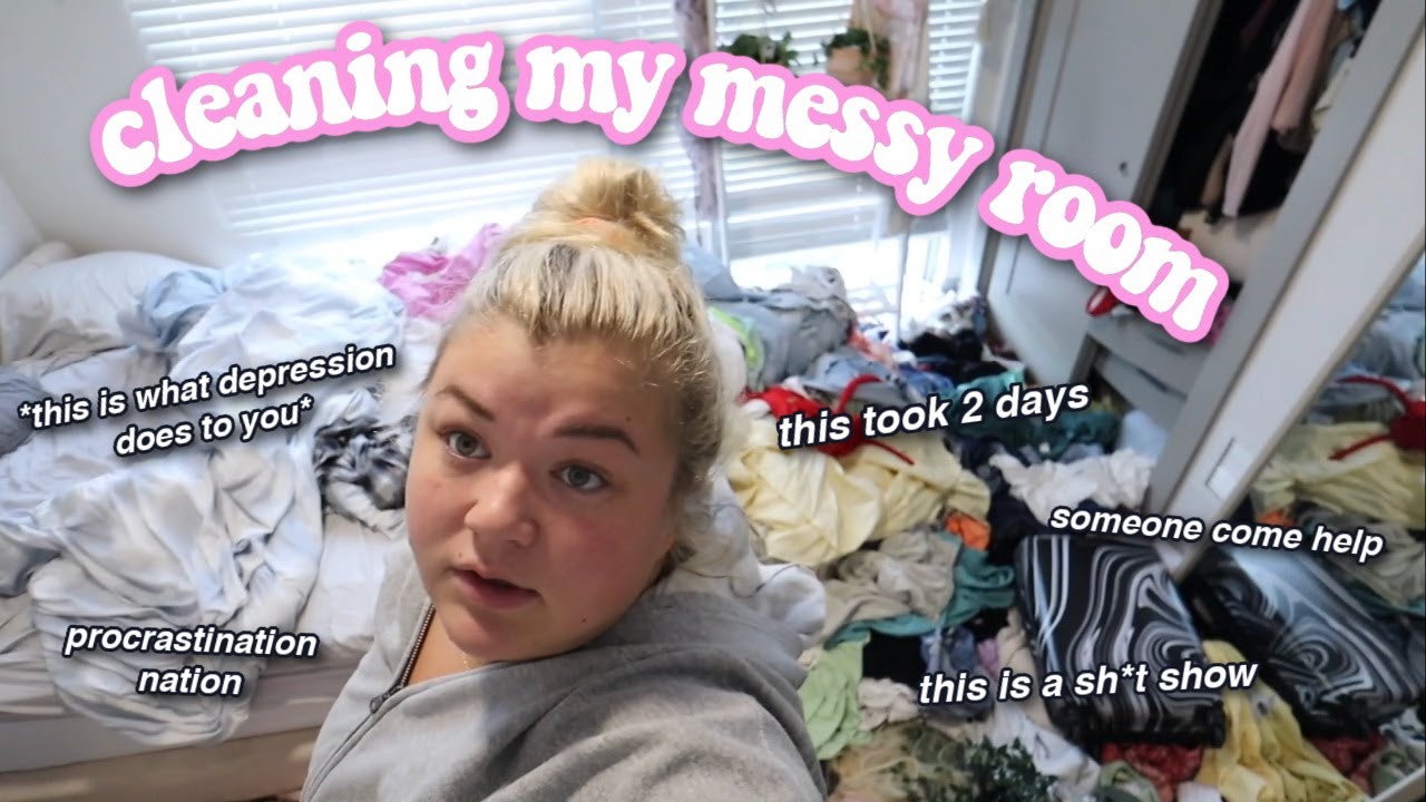 CLEANING MY MESSY ROOM *if i can do it so can you*