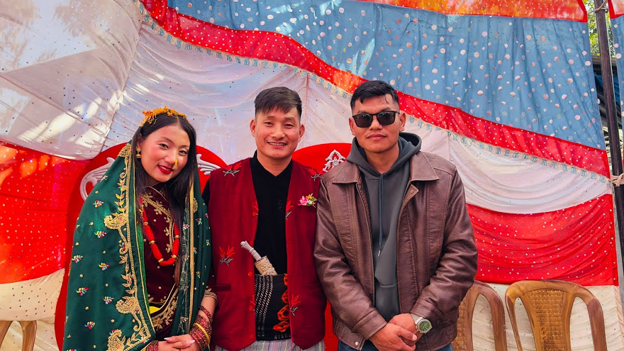 बैबाहिक जिबनको शुभकामना भान्जा अनि भान्जि🎉🎉🎉❤️ #highlights  #marriage 