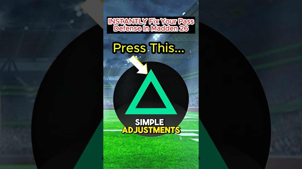 The 2 SECRET Adjustments to Fix Your Pass Defense in Madden 26! ✅ #shorts