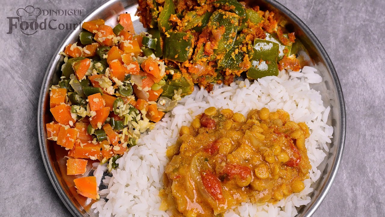 Lunch Menu #19/ Cabbage Curry/ Capsicum Fry