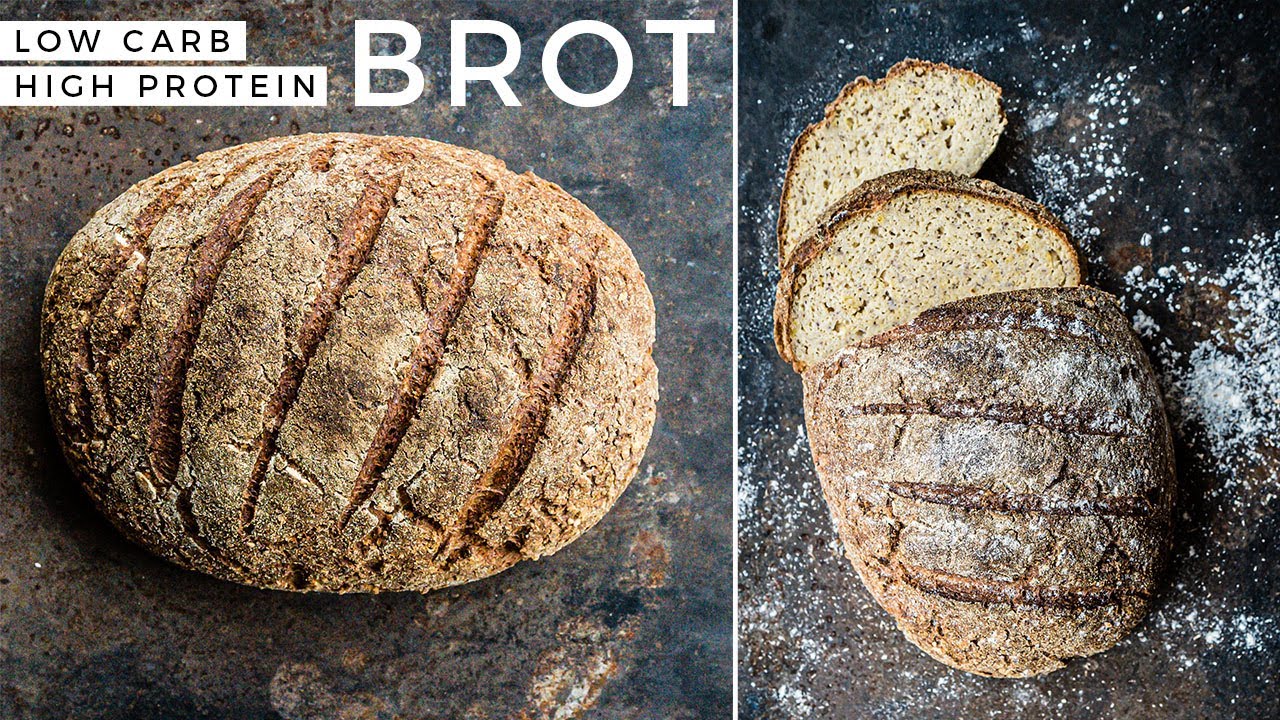 Brot backen ohne Mehl | Low Carb und High PROTEIN | Eiweißbrot selber machen