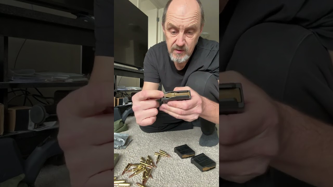 How to load a 5 round rifle magazine